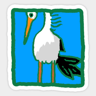 Stork - Minimal Sticker